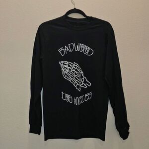 Deadwood Men's Long Sleeve Black T-Shirt Size Small